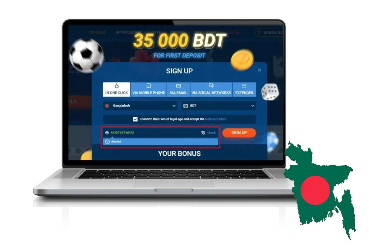 How to Register into Mostbet?