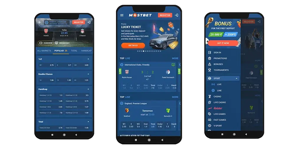 Registration in Mostbet App