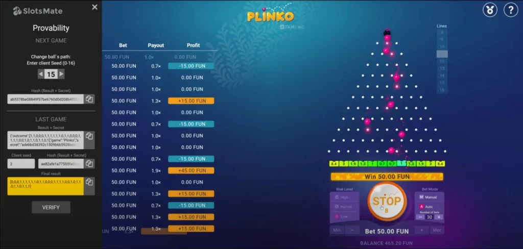 Plinko গেম রিভিউ